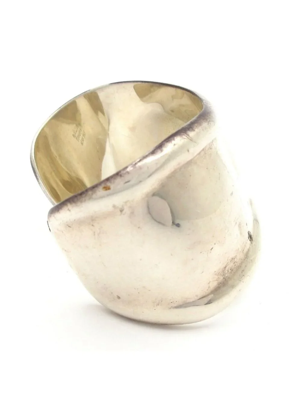 Tiffany & Co Bangle Bone Calf Silver Bracelet